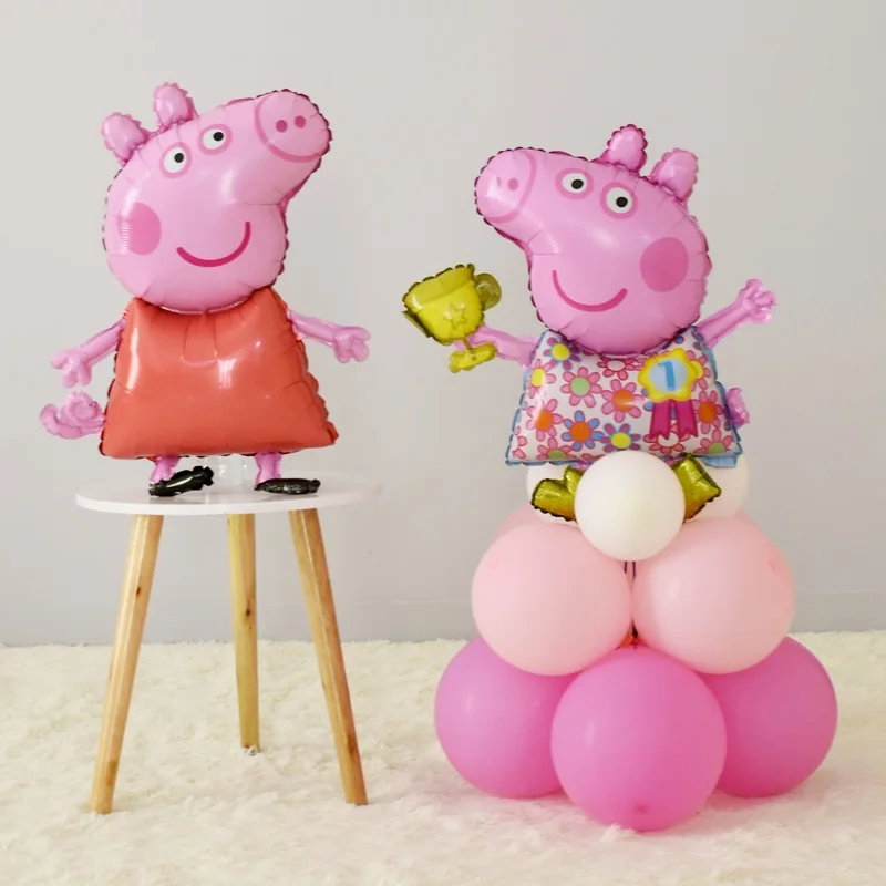 Воздушные шары из фольги Свинка Пеппа подарок на день рождения для девочек и