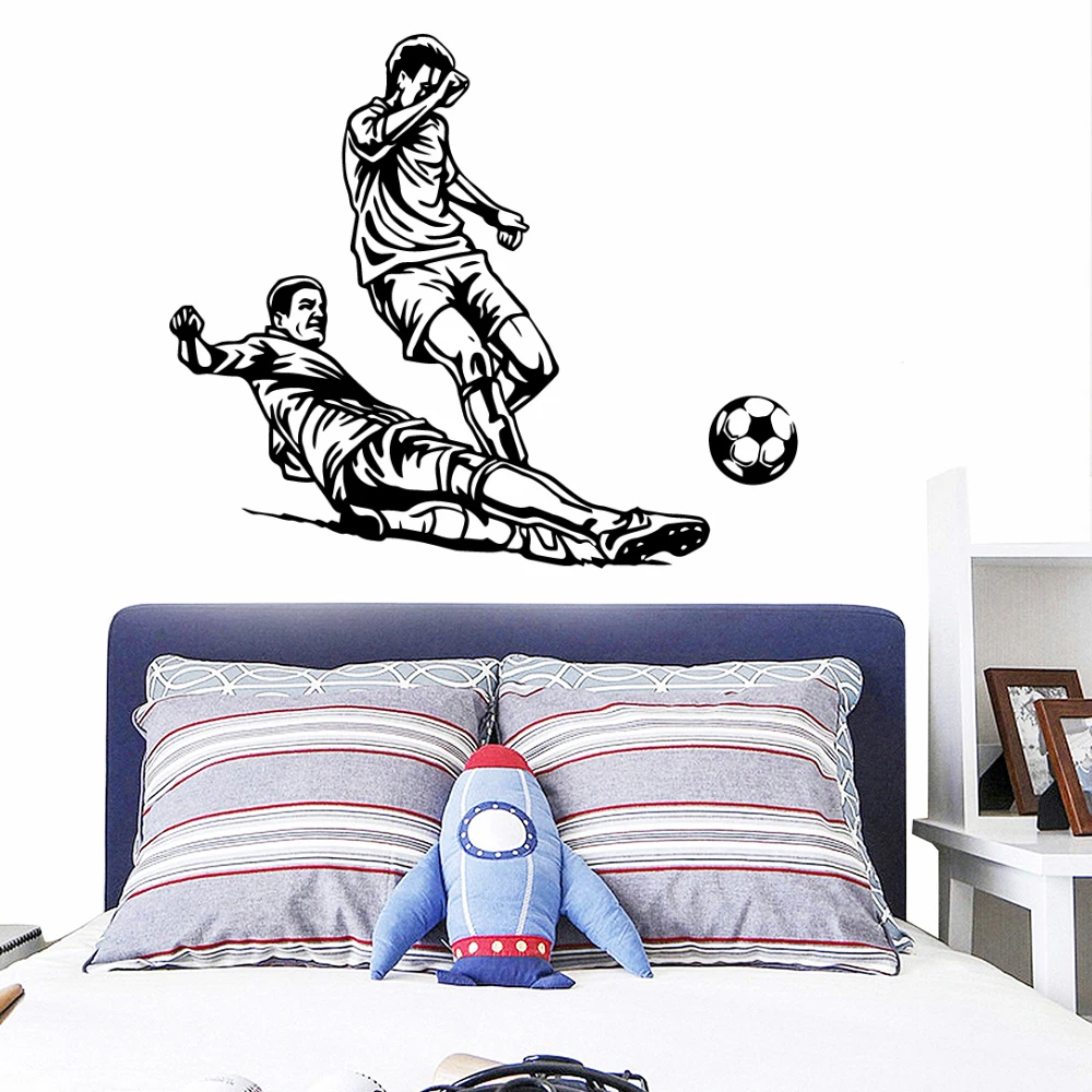 

Diy Sticker Play Football Removable Wall Stickers for Living Room Decor Vinyl Art Decals Kids Wallpaper Poster Mural