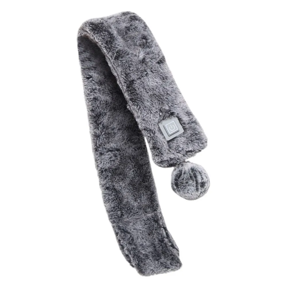

Scarf Warmers Women Fashion Winter Scarf Graphene Heat Warm Usb Rechargeable Electric Heaters Plush Shawl Warm Neck