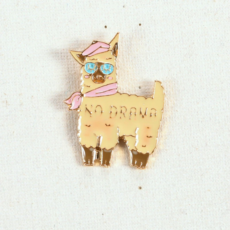 Новые модные аксессуары брошь Мультфильм Альпака моделирование простой