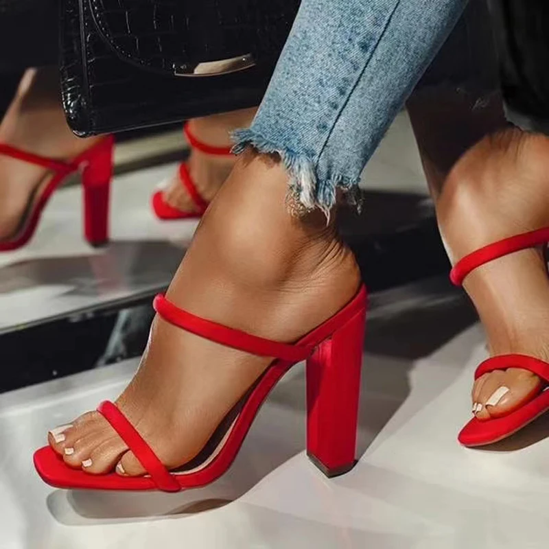 

2021 Summer New Women Shoe Sexy High Heels Open Toe Sandals Women Casual Sandals Fashion Comfortable Women Sandals Zapatos Mujer