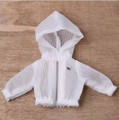 C M0087 детская игрушка ручной работы 1/12 ob11 кукла blyth BJD/Аксессуары для кукол SD GSC цветная Солнцезащитная одежда с капюшоном 1 шт - Цвет: C