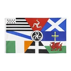 Zwjflagshow 90x150 см, флаг Европы, Японии, кельтских стран, Ирландии, Шотландии, Уэльса, Бретани, полиэфирная ткань, подвесной индивидуальный флаг