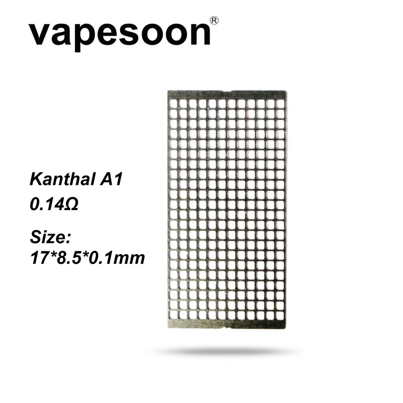 

(10pcs/pack) 17*8.5*0.1mm A1 Meshwork Coil 0.13ohm/0.14ohm Mesh Coil for Wotofo Profile rdta