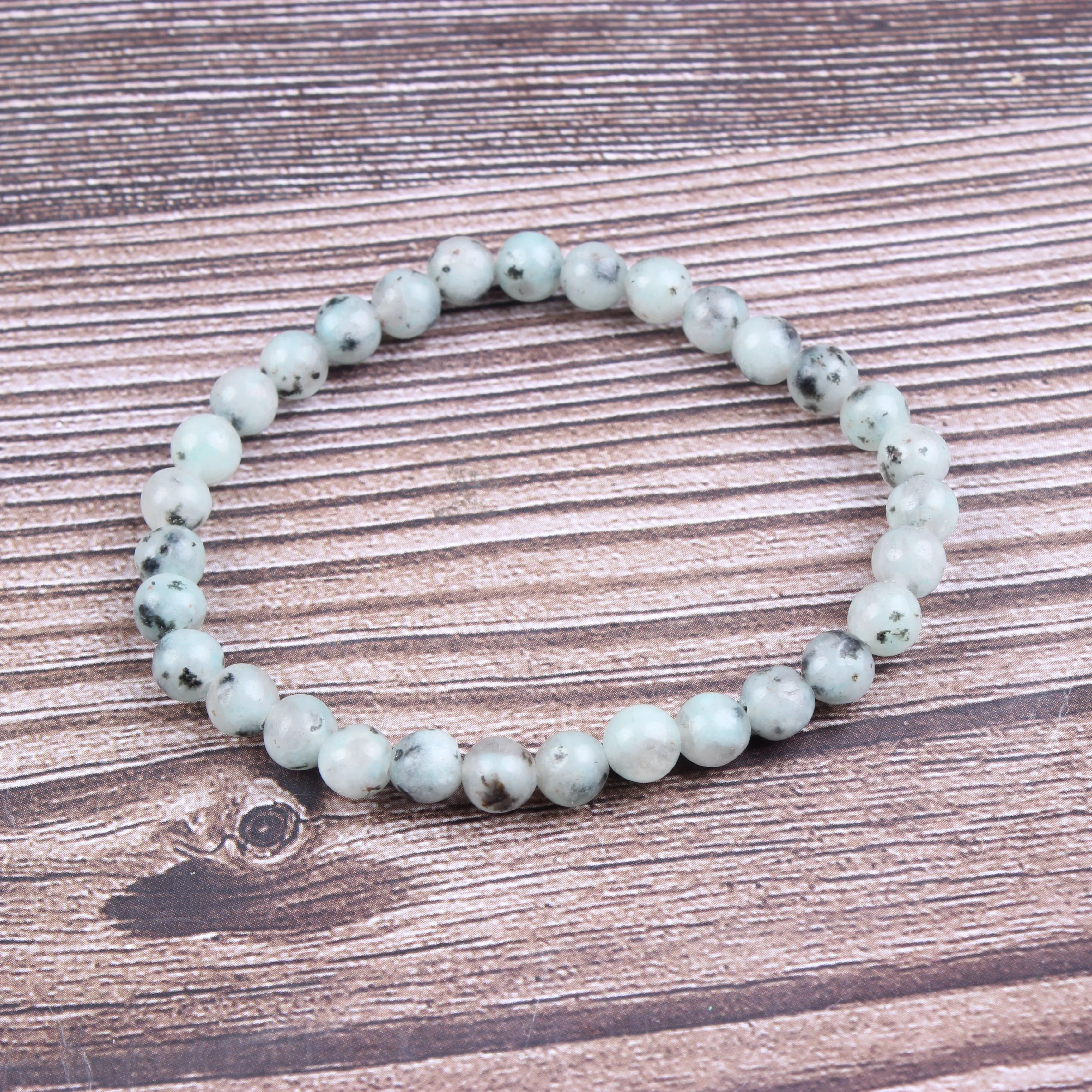 

Fashion jewelry 6 / 8 / 10mm miscellaneous stone bracelet natural jewelry beads are suitable for men's and women's accessories