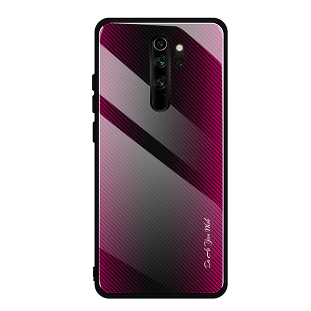 4 Градиентное закаленное стекло Eqvvol для Xiaomi Redmi Note 5, 6, 7, 8 Pro, K20, Полосатое стекло, задняя крышка для Xiaomi 9 se, CC9, 8, A3, чехол, Coque - Цвет: 4