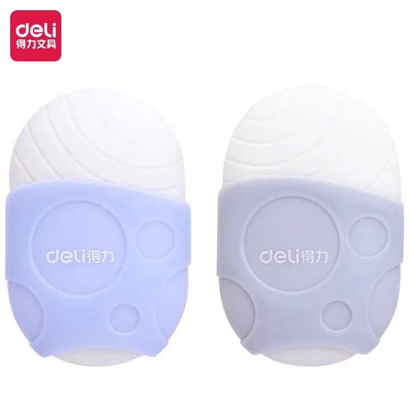 Ластик Deli художественный резиновый овальный с футляром без ПВХ креативная