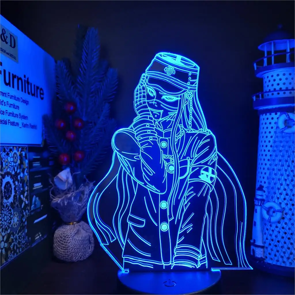 

Розовые ботинки для косплея светодиодный ночной Светильник Korekiyo Shinguji 3D аниме Рисунок лампа украшения дома светильник ing манга Lampara лампа-Но...