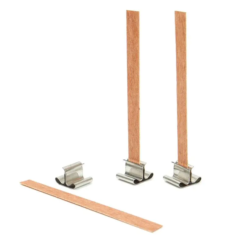 Фитиль свежий деревянный для свечей фитиль с вкладкой из экологически чистого