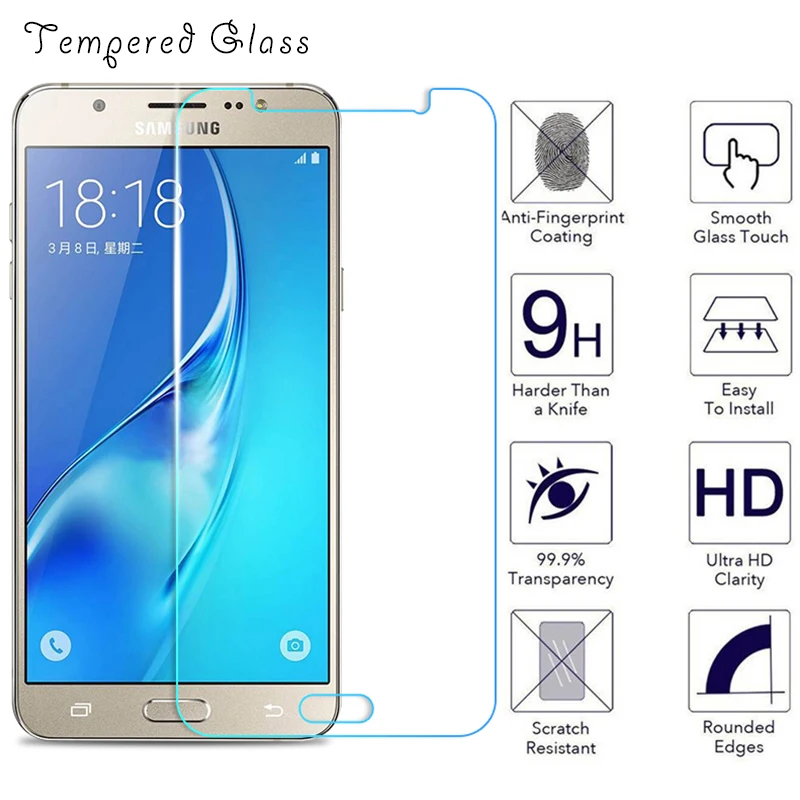 9H закаленное стекло для Samsung Galaxy J1 J3 J5 J7 2016 2017 2018 J510 J710 Защитная пленка