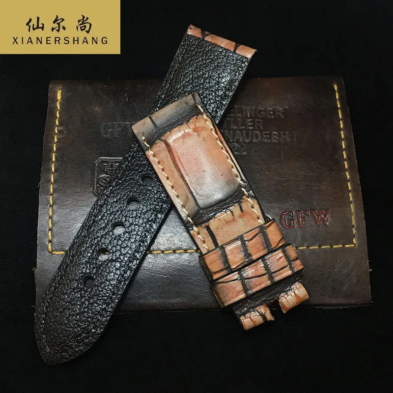 

New Handmade Genuine Alligator Watch Band Men Women Strap Custom Classic Watchbands 20MM 22MM 24MM 26MM Crocodile Leather Belt