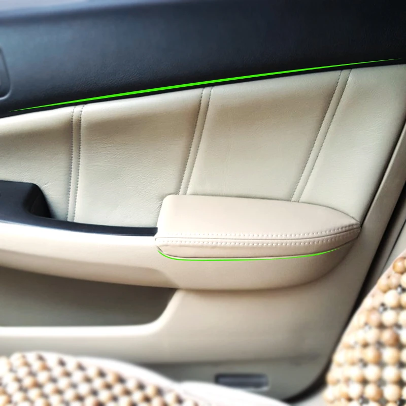 

8pcs Soft Leather Door Armrest Cover For Honda Accord 7th Gen 2003 2004 2005 2006 2007 Car Door Armrest Panel Cover Sticker Trim