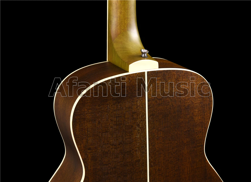 Afanti Музыка 36 дюймов Ель Топ/Сапеле с задним и передним по бокам акустической