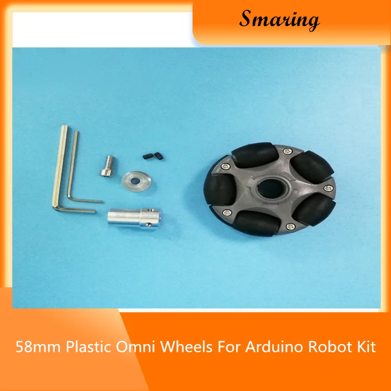 58 мм Пластиковые Omni колеса для Arduino набор роботов совместим с Lego NXT и сервомотором