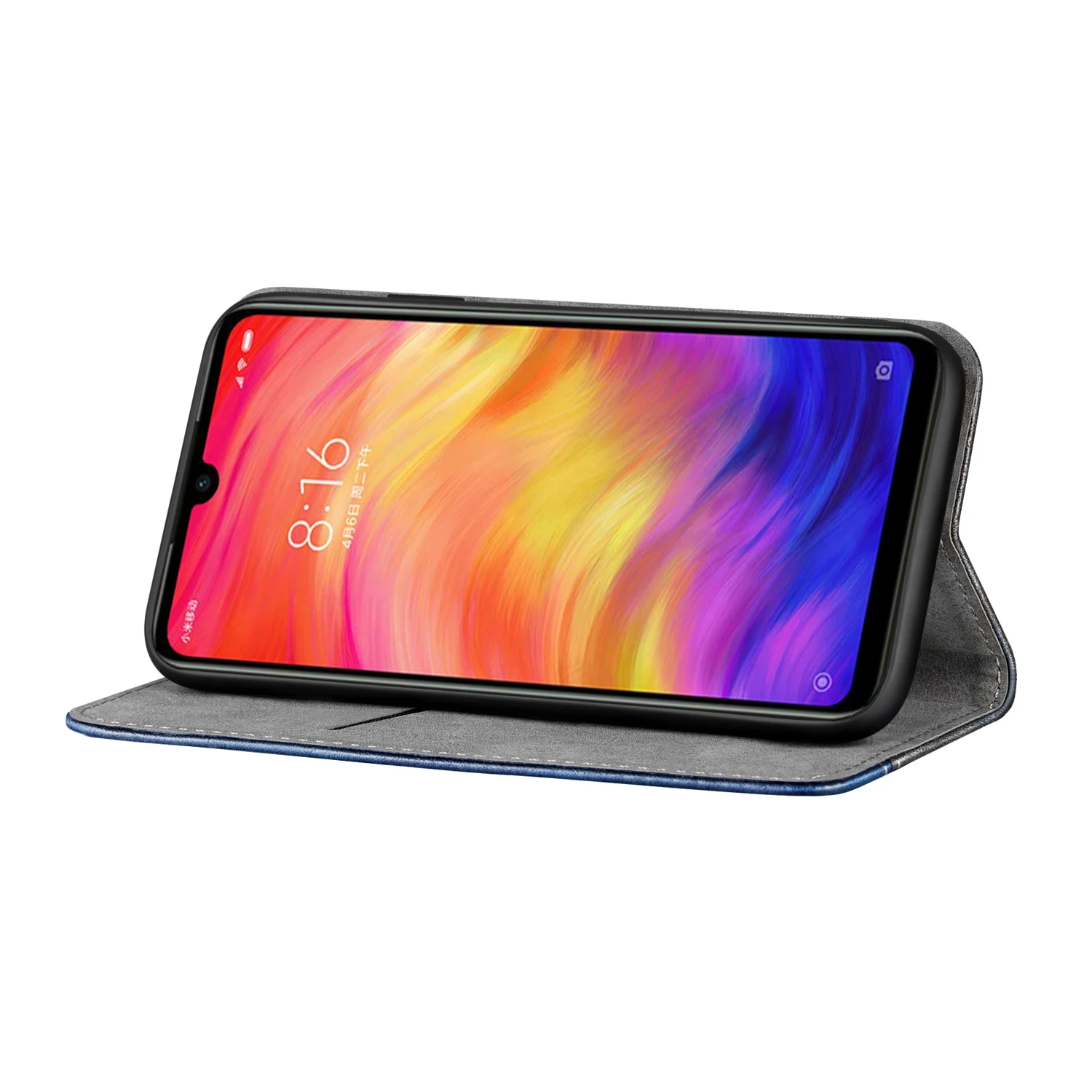 Кожаный чехол для Xiaomi Redmi Note 7 6 Pro 5A 6A Магнитный книжка с откидной крышкой чехлы