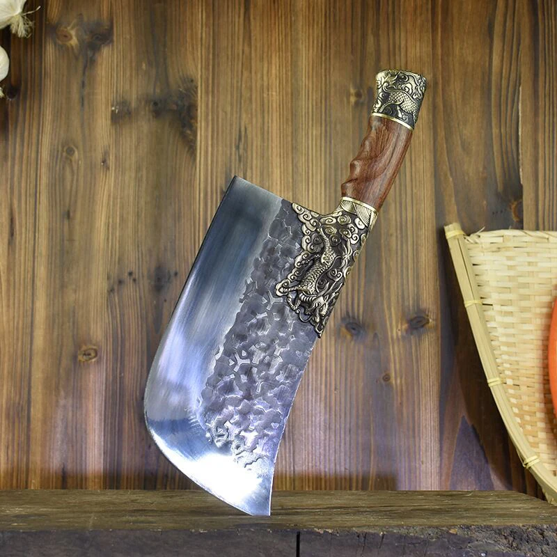 

Household Bone Cutter Knife Hand Forged Kitchen Knife Chopping Bone Cleaver Sharp Chef Knife
