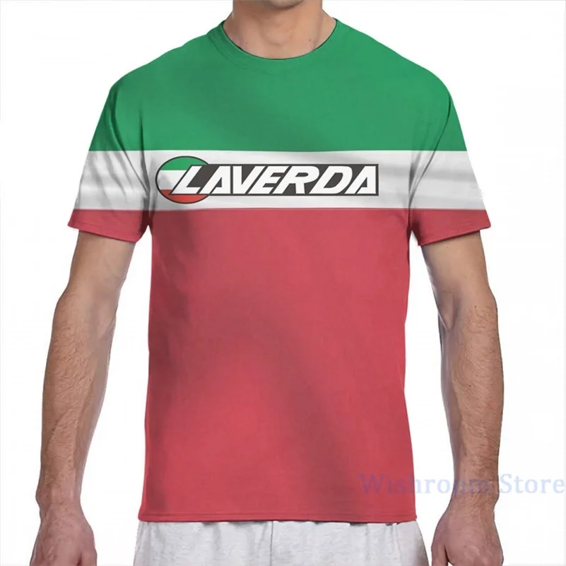 Лавердан логотип на итальянского флага Мужская футболка для женщин со сплошным