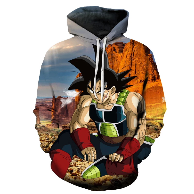 LMS124B Dragon Ball Z Vegeta Resurrection толстовки для женщин и мужчин Аниме Толстовка Супер Saiyan Goku/Majin Buu/Piccolo/Cell DBZ Толстовка пальто - Цвет: LMS124B