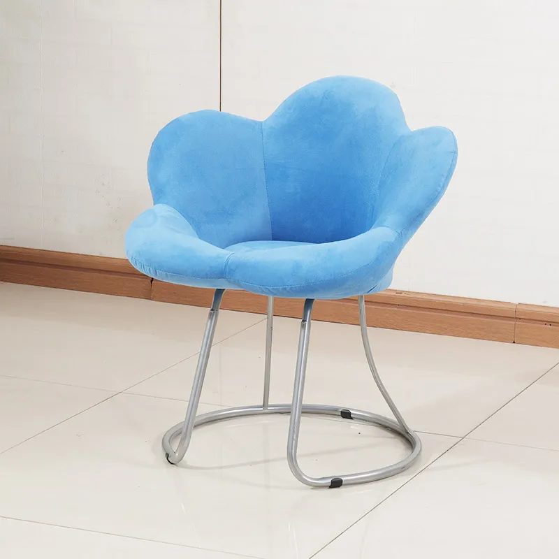 

Bedroom Princess Pink Cute Ins Nail Dressing Table Chair egg chair eames chair Creative Makeup Stool Girl flower shape Chair