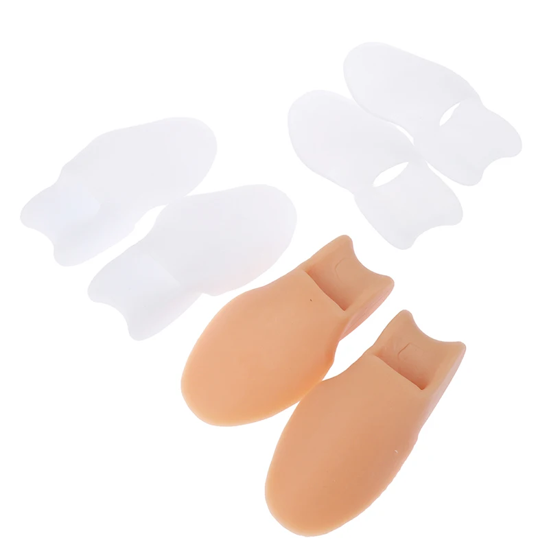

2pcs Tenen Separator Orthesen Voeten Bone Duim Richter Correctie Hallux Valgus Bunion Corrector Pedicure Siliconen Stijltang