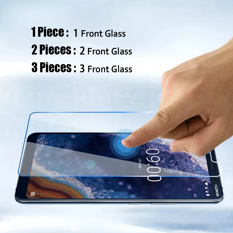 1/2/3 шт закаленное стекло для Nokia C5 Endi X71 X X2 XL HD Защита экрана Lumia 520 530 535 630 635 640 950