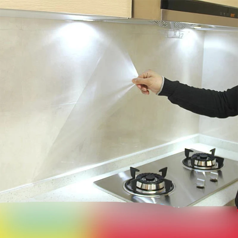Кухонная маслостойкая водостойкая наклейка алюминиевая фольга самоклеящаяся