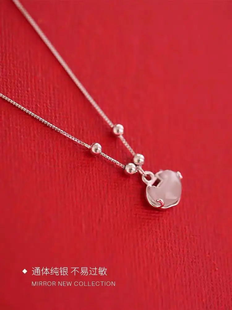 Ожерелье в китайском стиле из стерлингового серебра винтажная цепочка для