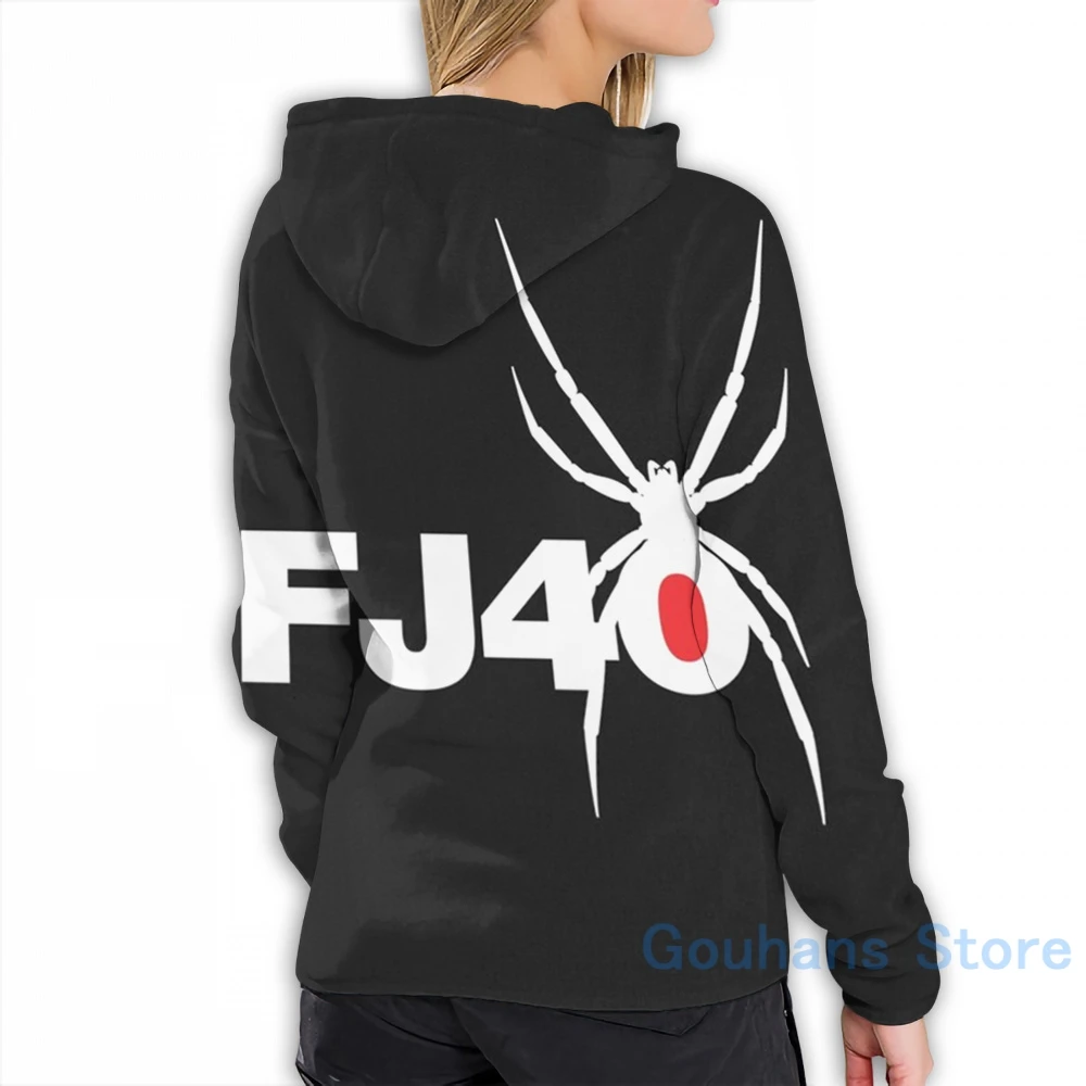 Женская Повседневная Толстовка с рисунком модель FJ40 Cruiser белая | Мужская одежда