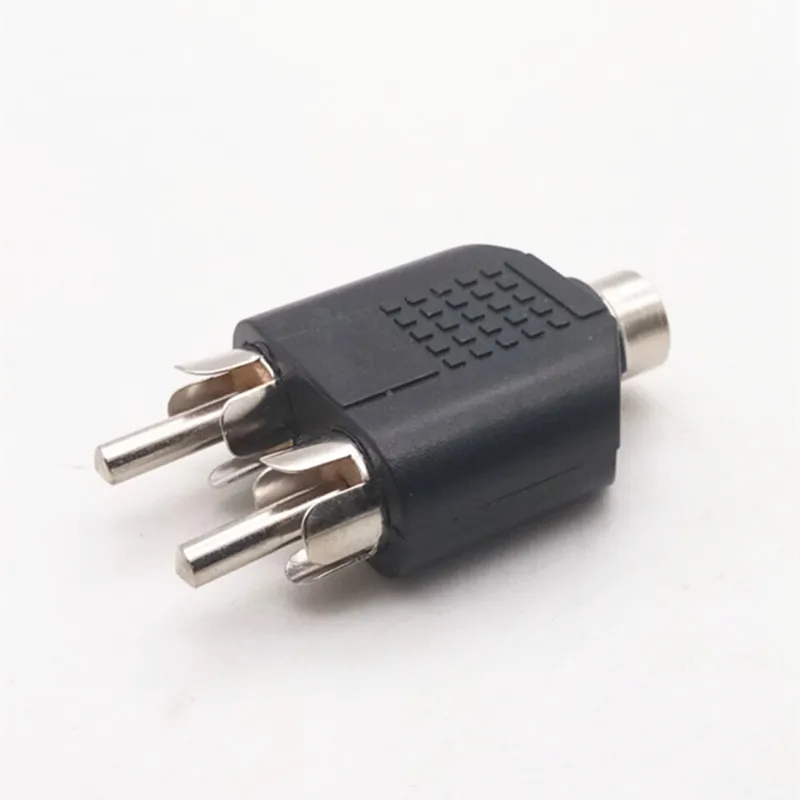 COMPSON 1/2/5 шт. гнездо 3 5 мм аудиоразъем поворотный двойной лотос одна точка два до 2RCA