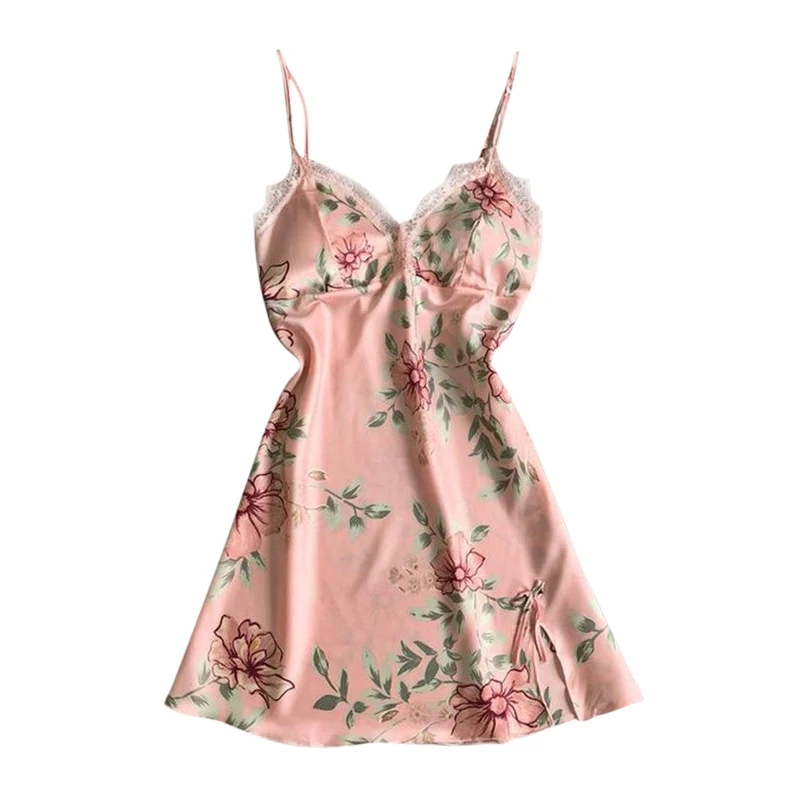 

Lace V-neck nightwear Nightdress Sexy Night Dress For Women Lingerie Backless Homewear Comfortable Lace Nightgow