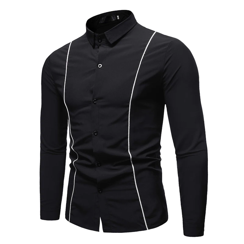 

Loldeal Solid Color Long-sleeved Shirt Fashion Cotton Comfortable Casual Lapel Button