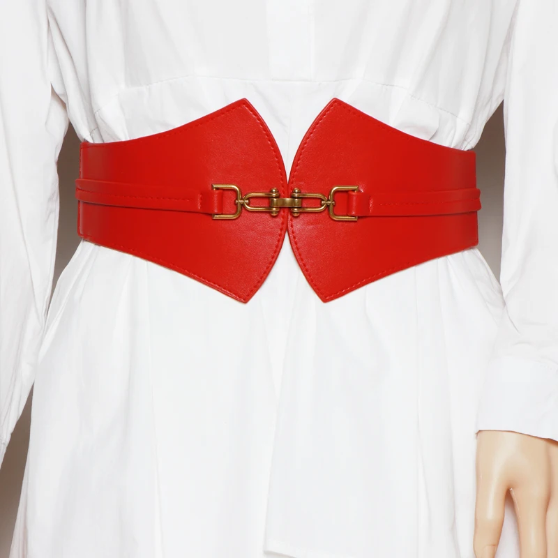 

Black waist-sealed waist fashion retro loose elastic decorative wide belt women's accessories wind coat sweater