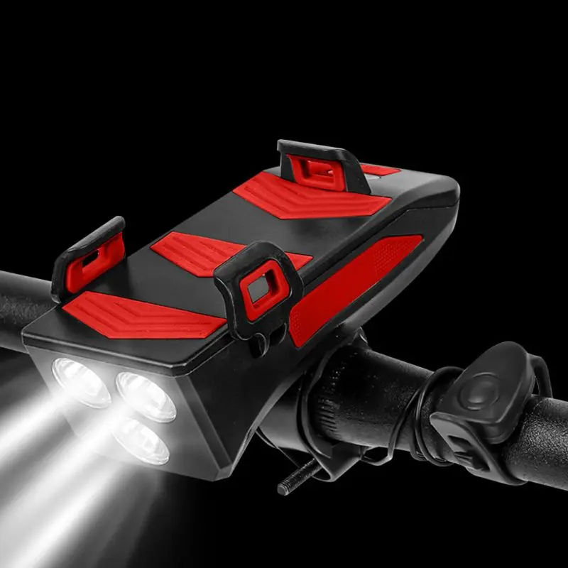 Велосипедный передний светильник держатель для телефона велосипедный звонок