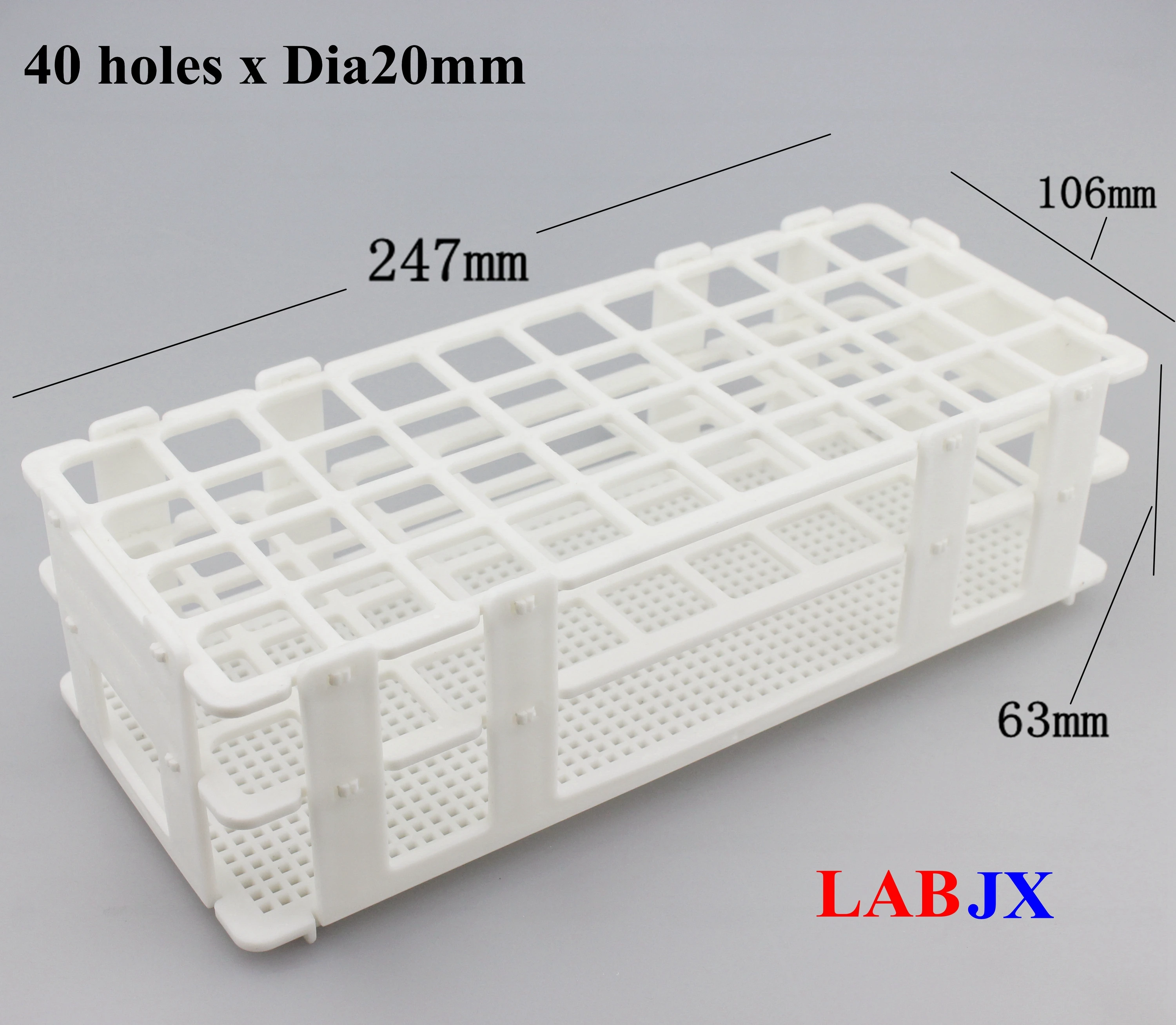 Сборные пробирки 40 отверстий X 20 мм Диаметр r пластиковые стенд для полка