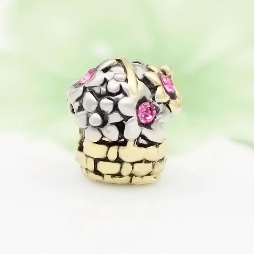 Бесплатная доставка золотистый милый кролик пасхальный Шарм Бусина Подходит Для