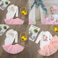 two cute baby girl 2nd birthday cute pink tutu cake outfits infant dresses girls baptism party dress clothes without glitter