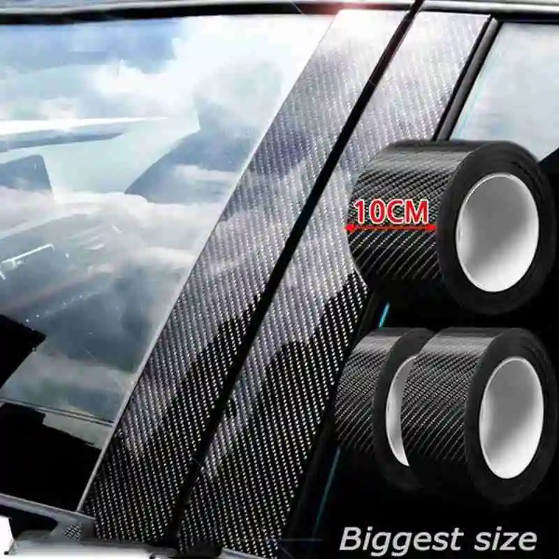 3D наклейка на автомобиль из углеродного волокна защитная полоса сделай сам для