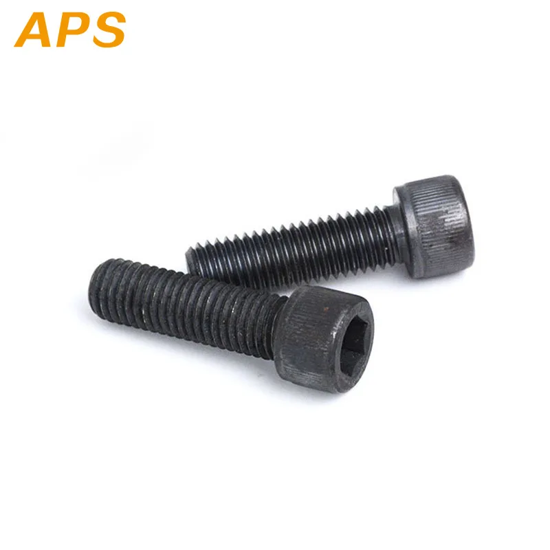 10pcs M3 M4 M5 M6 M8 304 A2 Stainless Steel Black grade 12.9 steel DIN912 Hexagon Hex Socket Head Cap Allen Bolt Screw L=4-150mm |