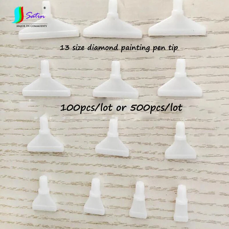 500 шт. наконечники для алмазной живописи размеры 3/4/5/6/7/8/9/10/11/12/13/14/15 | Дом и сад