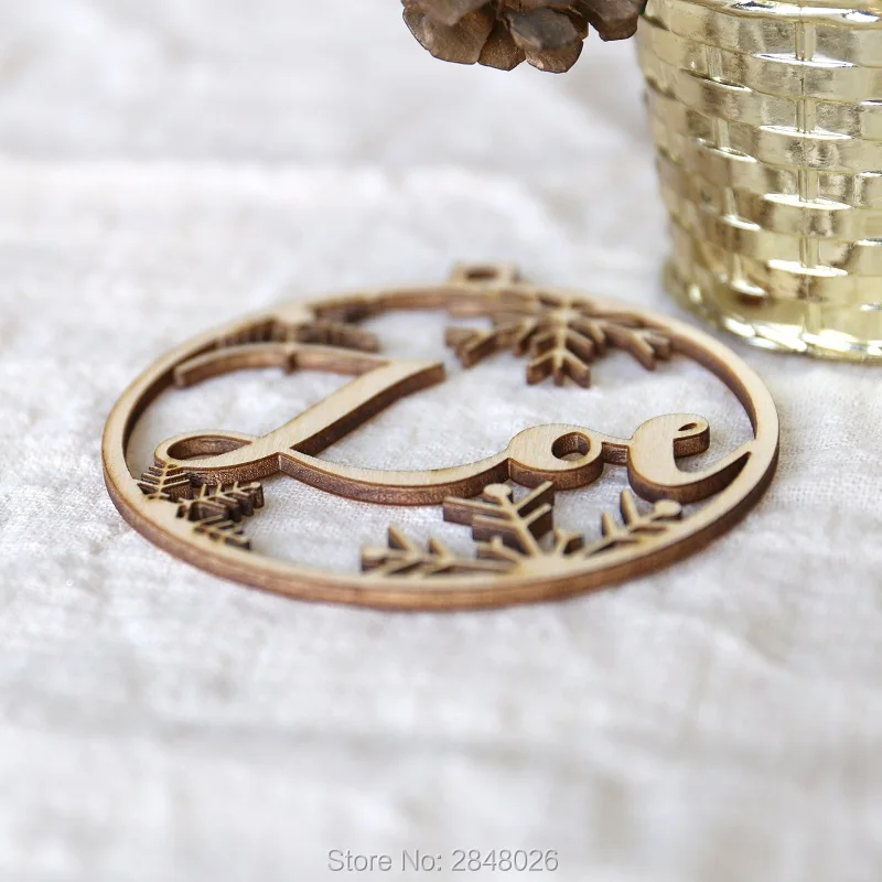 Деревянная Рождественская бирка на заказ Рождественский Декор с различными