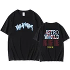 Новые модные футболки в стиле хип-хоп для мужчин и женщин, футболки Тревиса Скотта, астромира в стиле Харадзюку, футболки с надписью Желаем вам быть здесь