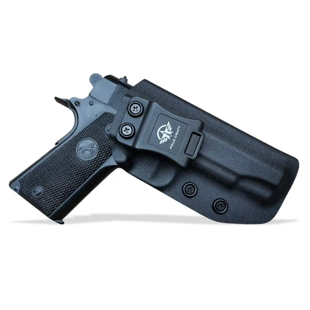 

Чехол для пистолета PoLe.Craft KYDEX кобура IWB Colt 1911 Commander .45, чехол для пистолета внутри пояса, чехол для пистолета