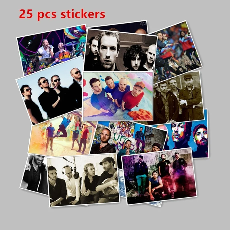 Наклейки PickJoy British rock band наклейки для ноутбука/багажа/домашнего холодильника (25