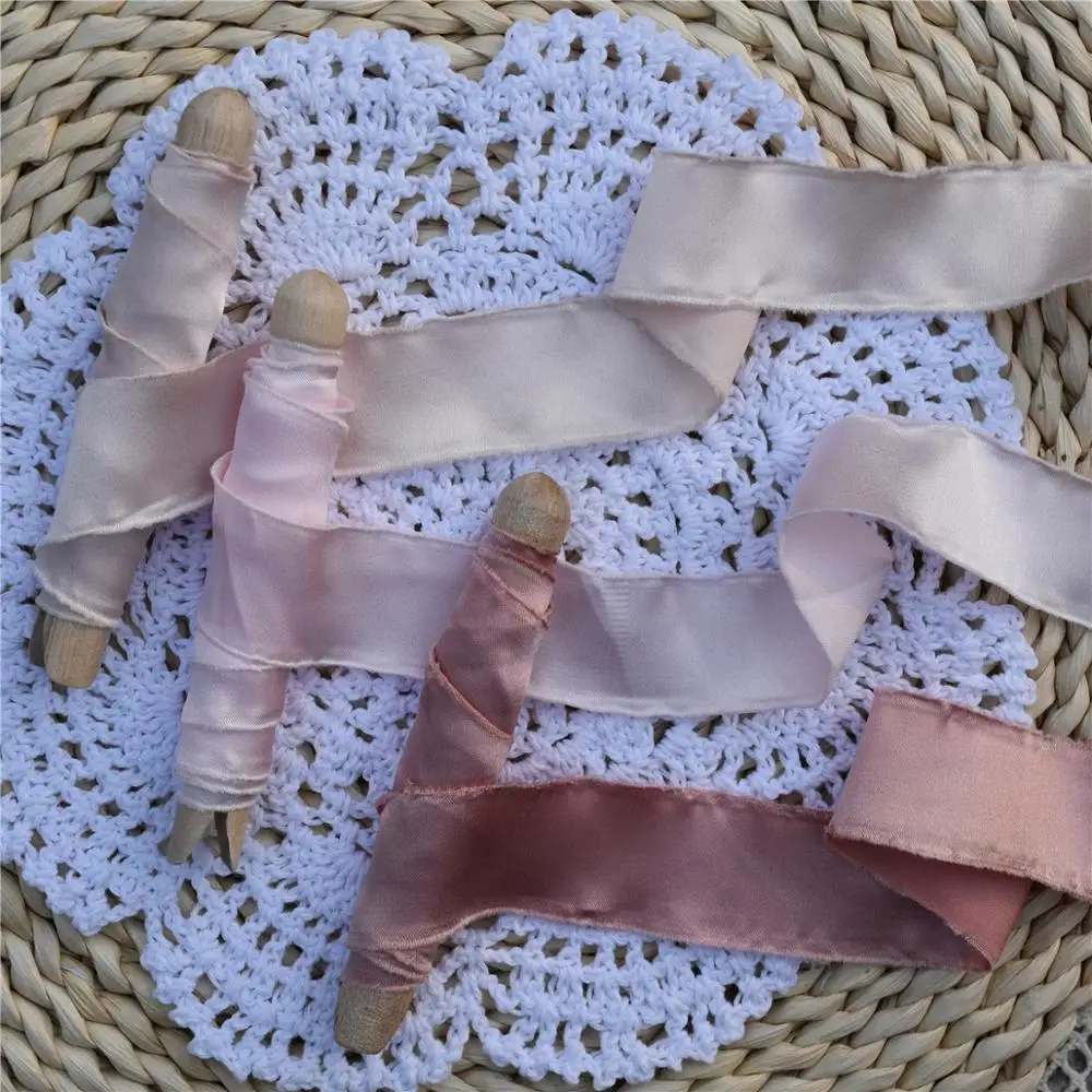 Шелковая лента ручной работы с бахромой 3 шт. | Дом и сад