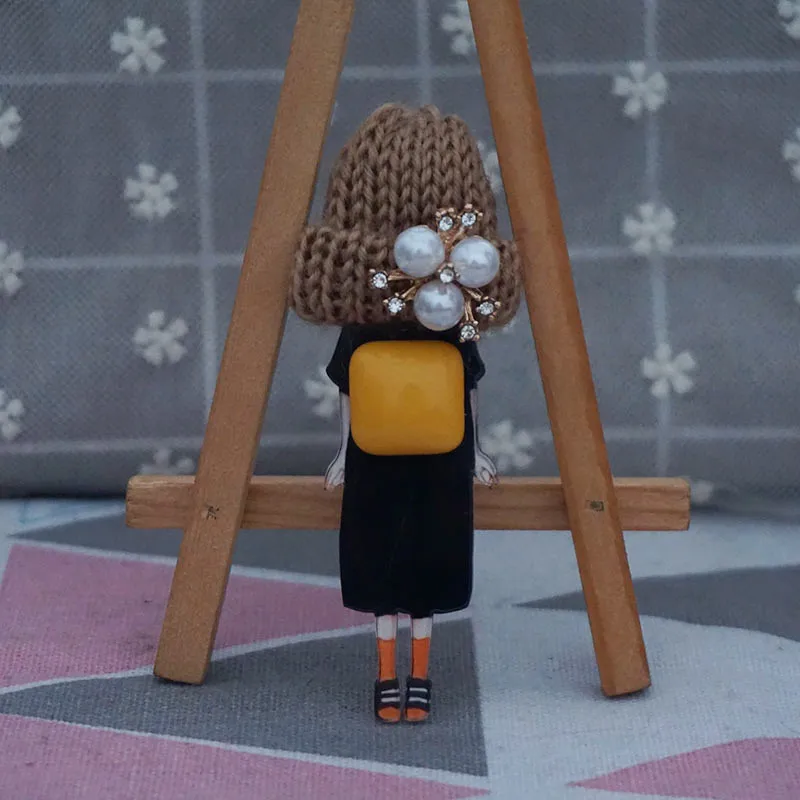 Женская Брошь для девушек акриловая брошь значки на одежду заколки лацкан рюкзак