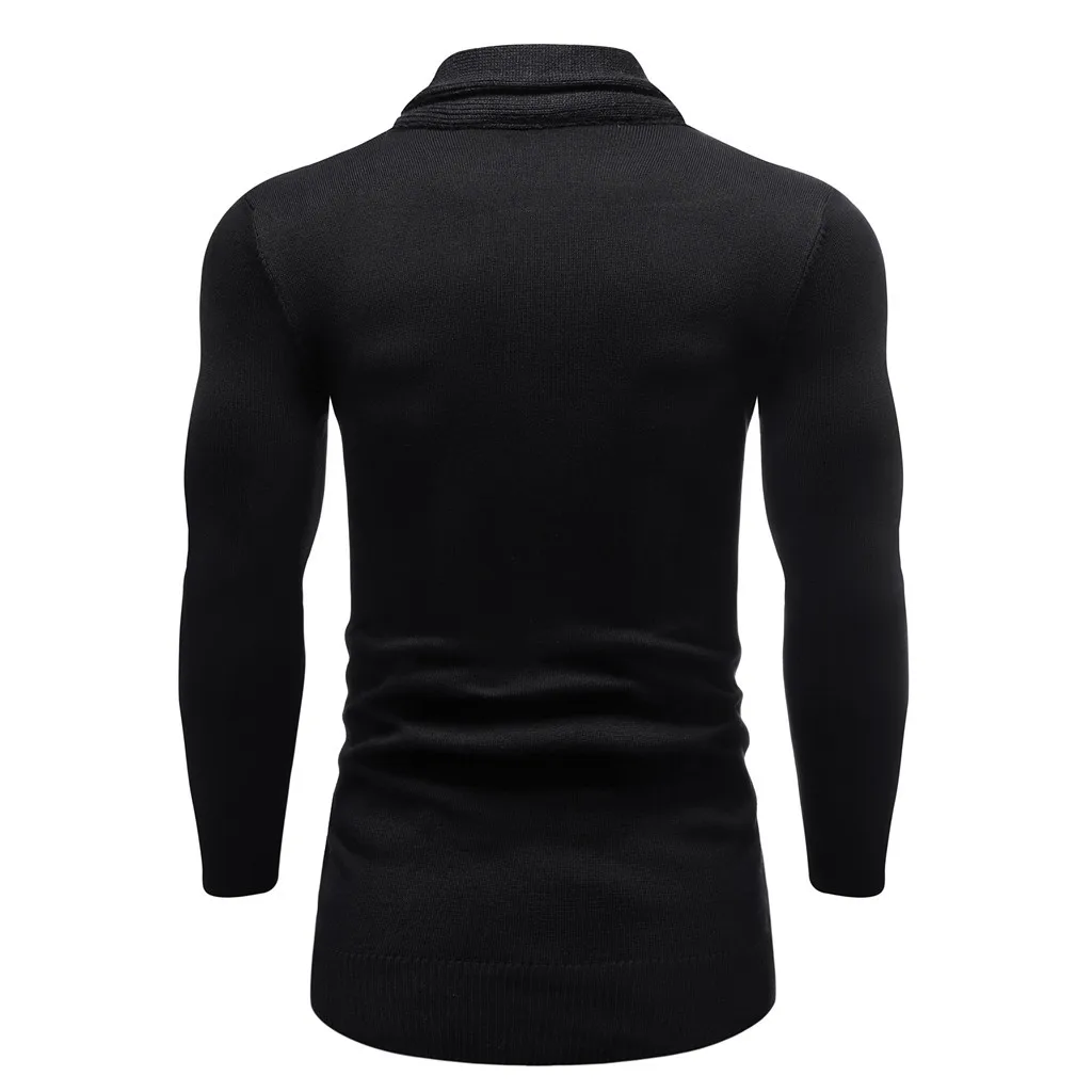 Men's Casual Solid Knit Trench Coat Jacket Cardigan Long Sleeve Outwear Blouse Men Top |