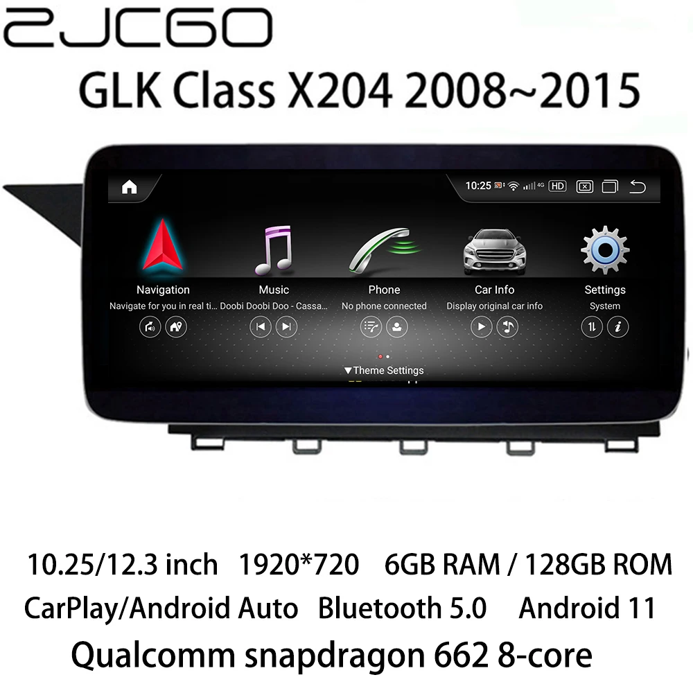 ZJCGO автомобильный мультимедийный плеер стерео GPS Радио Навигация Android экран для