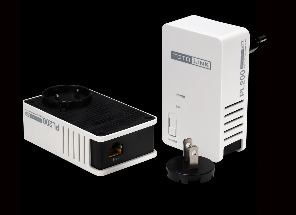 TOTOLINK Powerline адаптер 200 Мбит/с беспроводной Wi-Fi маршрутизатор удлинитель с Homeplug AV мост 300 метров покрытие PL200 комплект