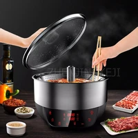 6l lifting cooking pot prevent dry burn stainless steel multifunction 220v home appliances 1501w intelligent steam stew boiler