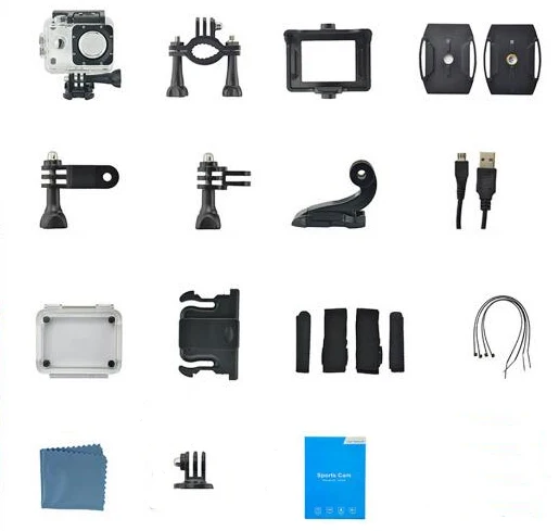 

Sports Action Video Camera 4K Waterproof Wide View Angle Bike Outdoor Cameras DJA99